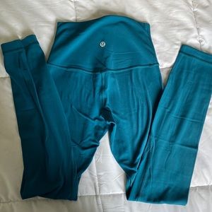Lululemon align leggings, size 2, turquoise color
